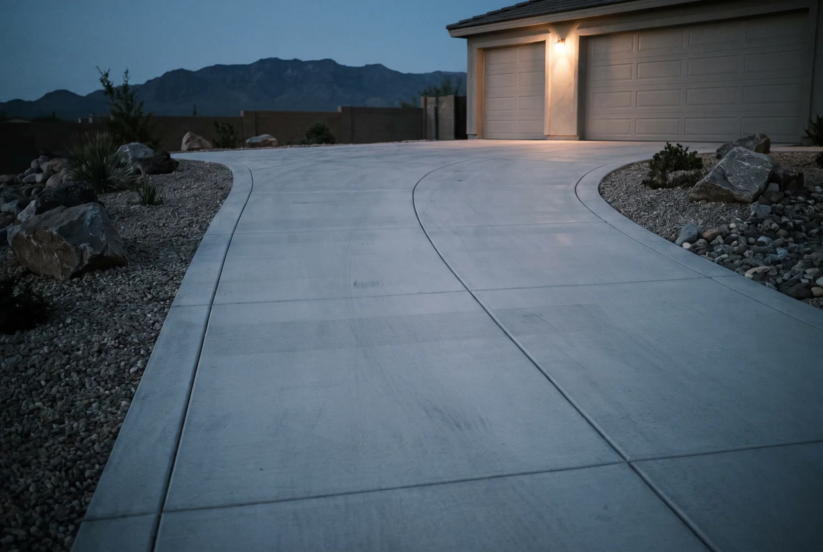 Driveways poured by Eastin Concrete