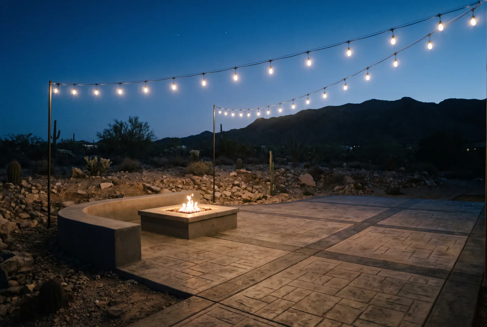 Patios and backyards poured by Eastin Concrete
