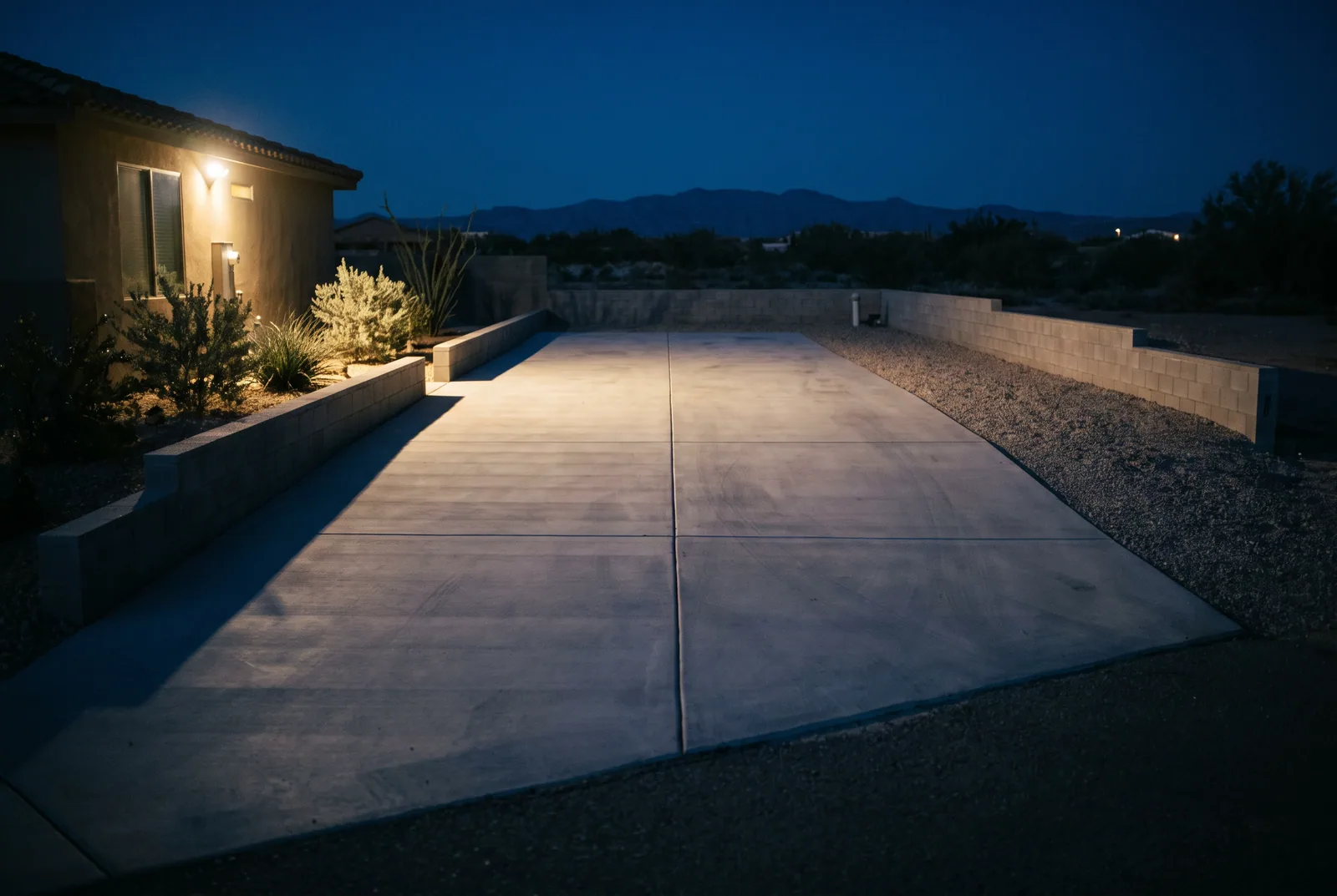 Flatwork and RV pads poured by Eastin Concrete